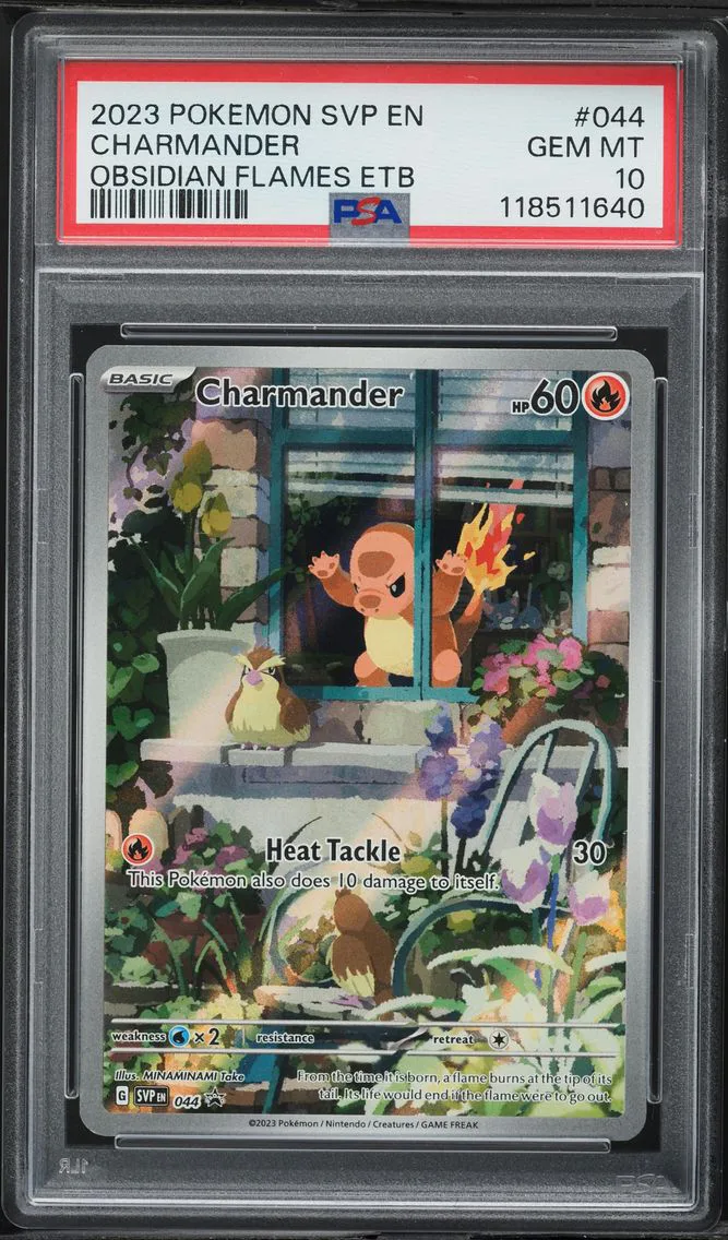 2023 Pokemon Svp EN-SV Black Star Promo Charmander Svp EN-SV Black Star Promo #044 PSA 10