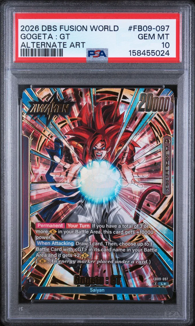 2026 #FB09-097 Gogeta : GT PSA 10 Dragon Ball Super Card Game Fusion World Dual Evolution