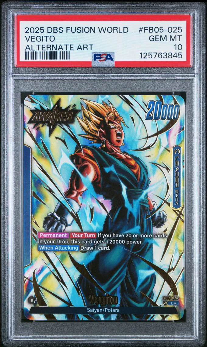 2025 #FB05-025 Vegito PSA 10 Dragon Ball Super Card Game Fusion World New Adventure