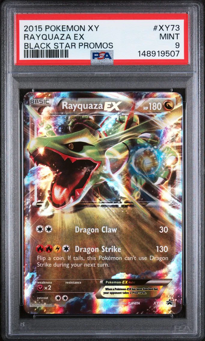 2015 Pokemon XY Black Star Promos Rayquaza EX XY Black Star Promos #XY73 PSA 9