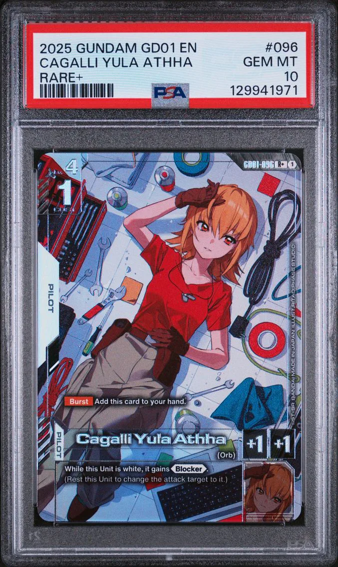 2025 #096 Cagalli Yula Athha PSA 10 Gundam Newtype Rising
