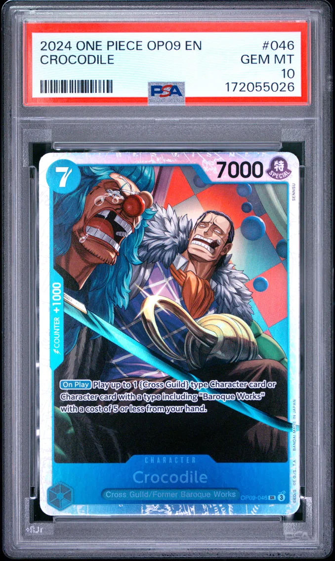 2024 #046 Crocodile PSA 10 One Piece OP09-Emperors in the New World