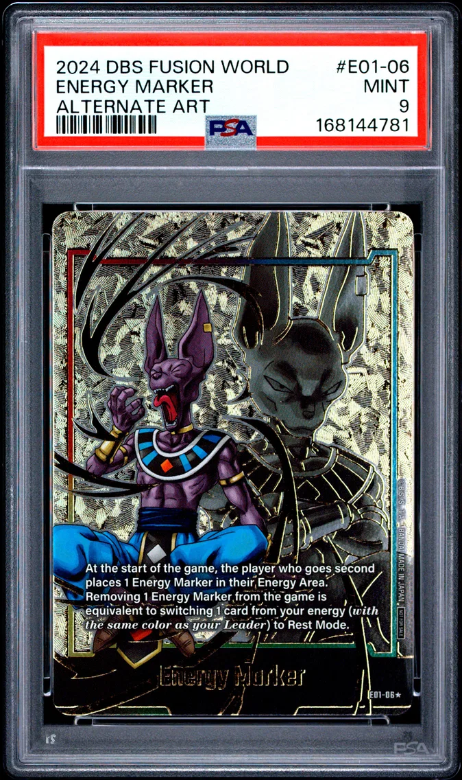 2024 #E01-06 Energy Marker PSA 9 Dragon Ball Super Card Game Fusion World Energy Marker Pack 01