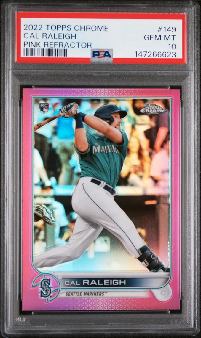 2022 #149 Cal Raleigh PSA 10 Topps Chrome