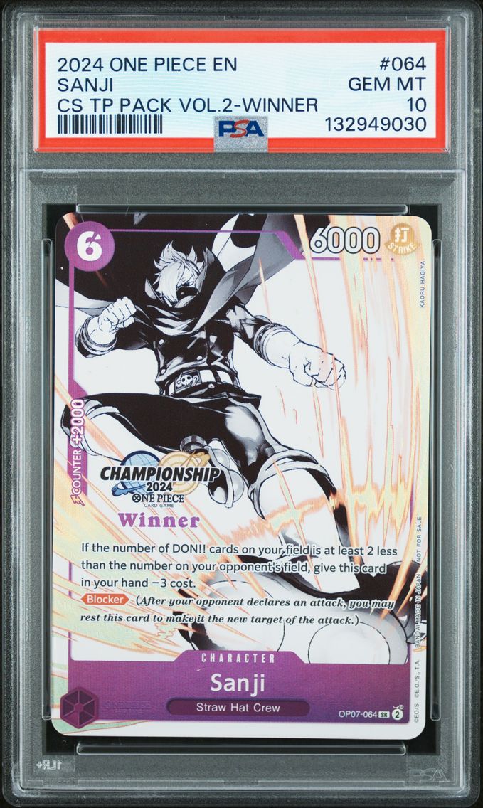 2024 #064 Sanji PSA 10 One Piece