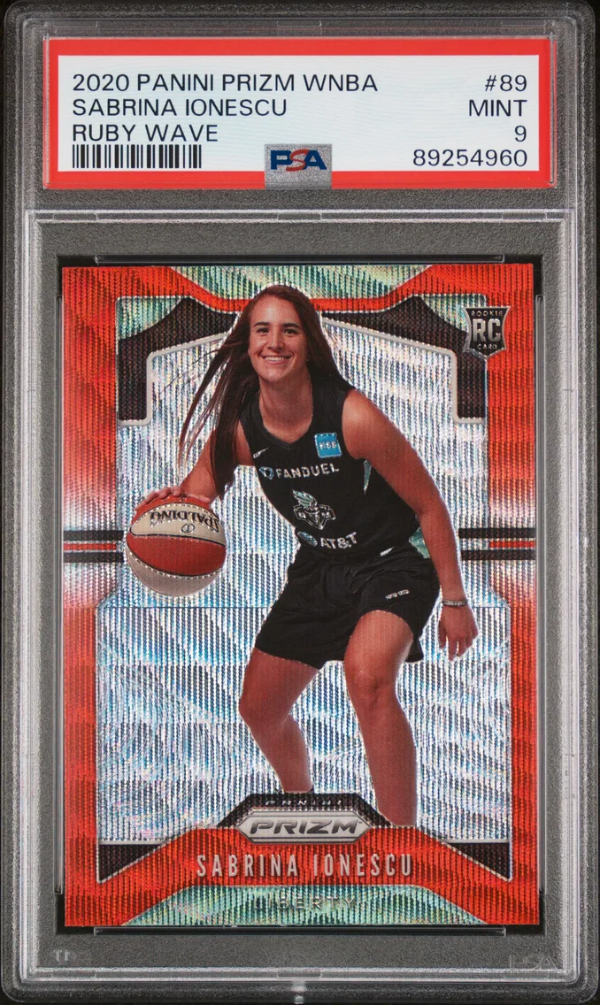 2020 #89 Sabrina Ionescu PSA 9 Panini Prizm WNBA