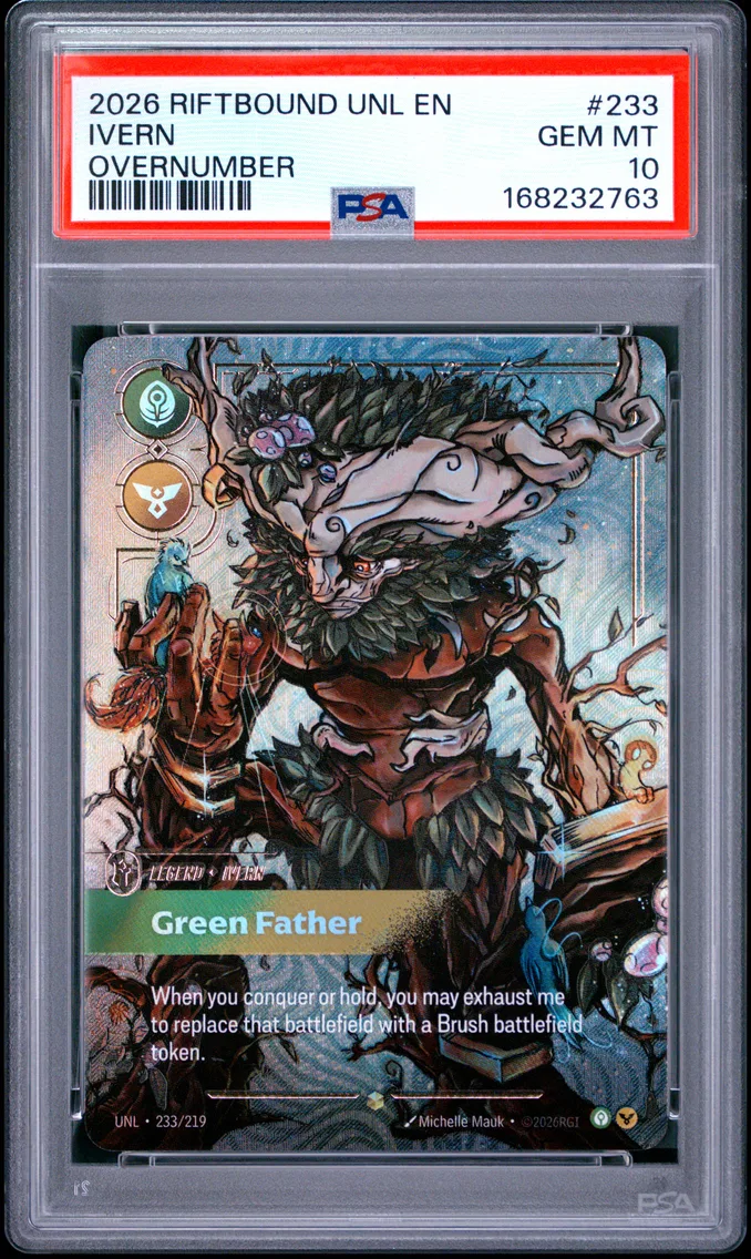 2026 #233 Ivern - Green Father PSA 10 Riftbound: League of Legends Unl-Unleashed