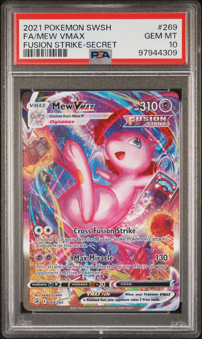 2021 #269 Full Art/Mew Vmax PSA 