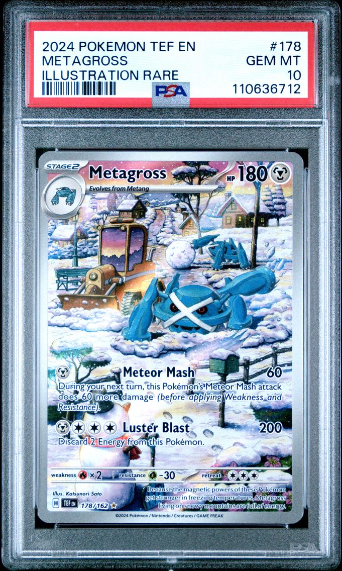 2024 #178 Metagross PSA 10 Tef EN-Temporal Forces Pokemon