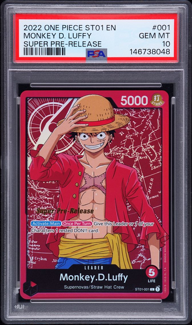 2022 #001 Monkey D. Luffy PSA 10