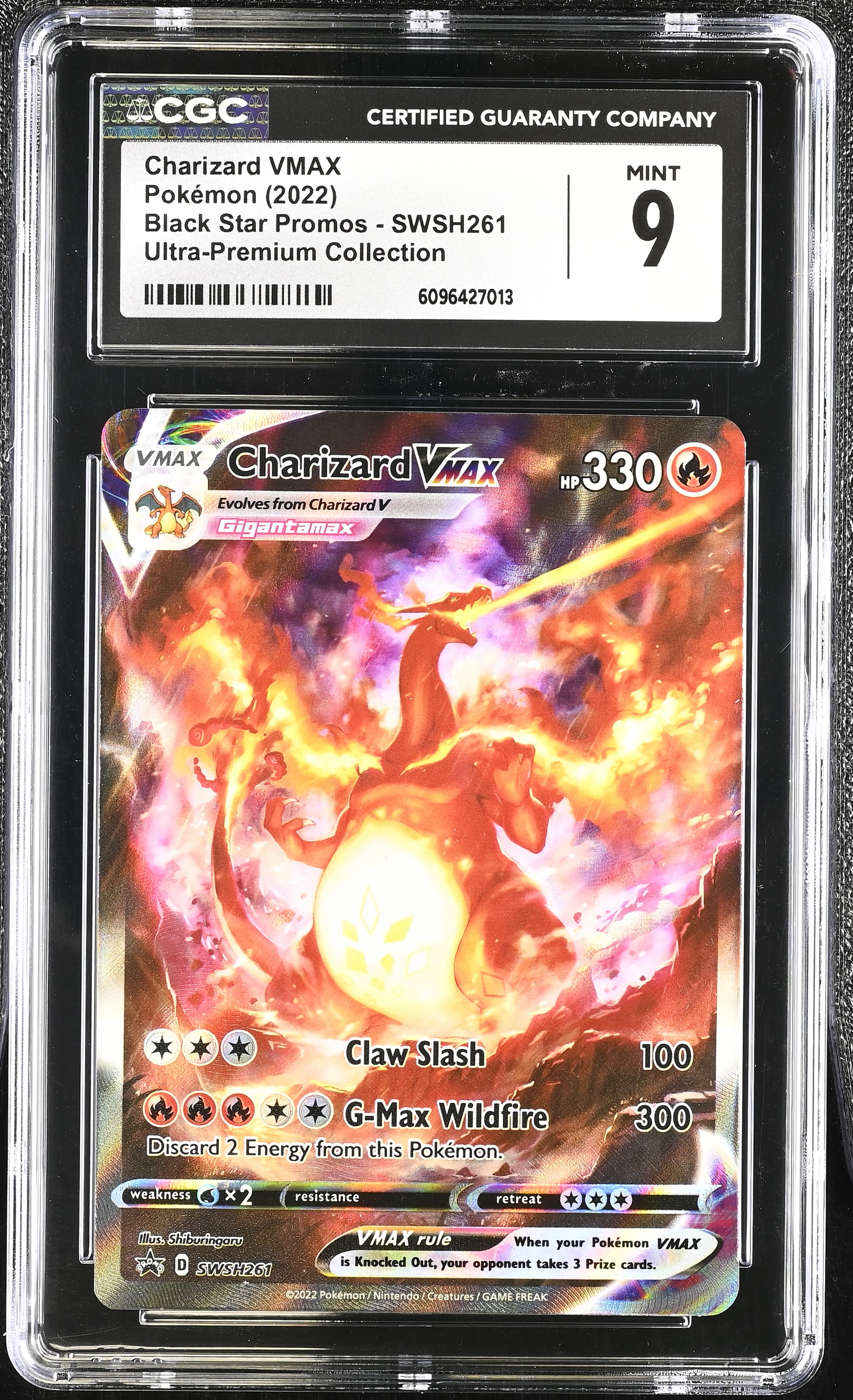2022 #Swsh261 Charizard Vmax CGC 9 Black Star Promos - Sword & Shield - English