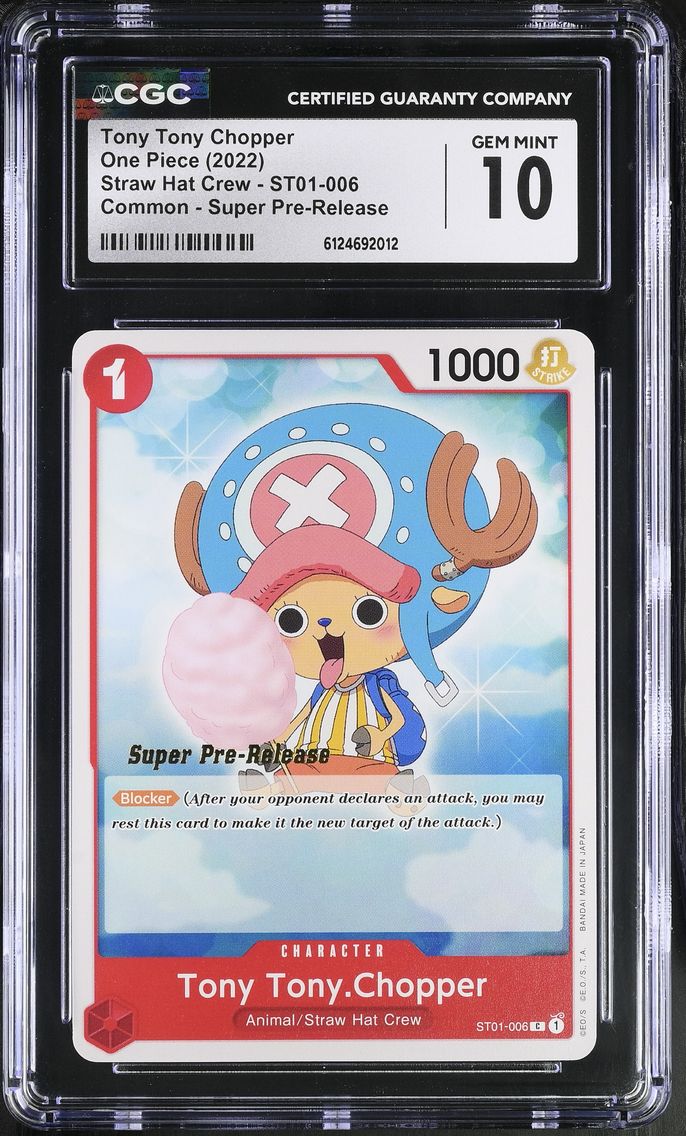 2022 #ST01-006 Tony Tony Chopper CGC 10 Starter Deck: Straw Hat Crew (ST01) - English