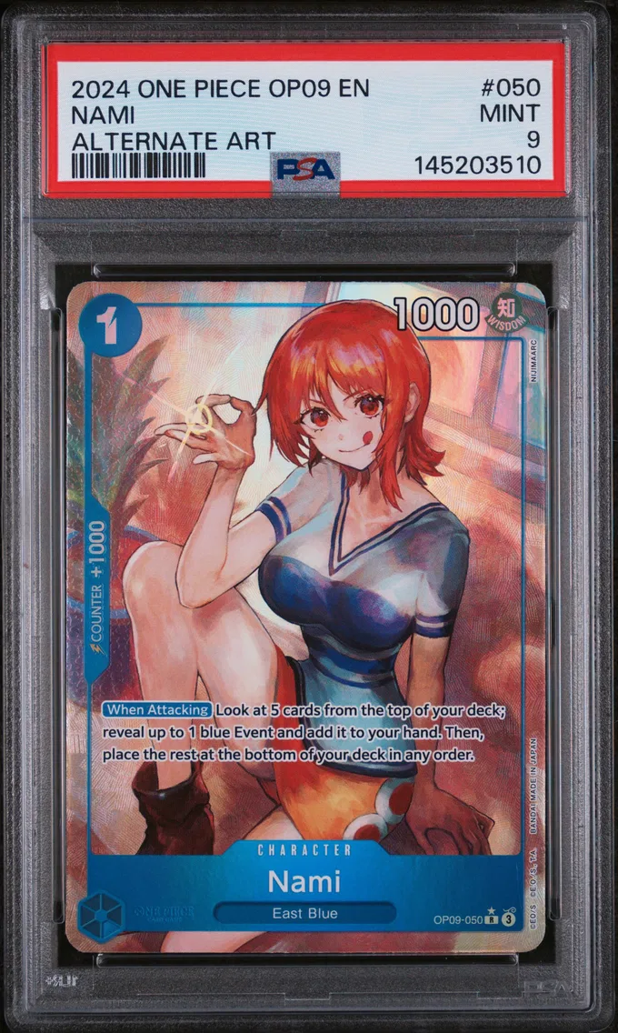 2024 #050 Nami PSA 9 One Piece OP09-Emperors in the New World