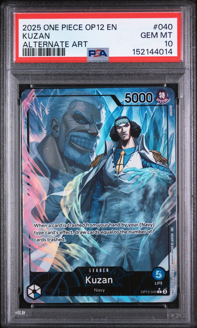 2025 #040 Kuzan PSA 10 One Piece OP12-Legacy of the Master