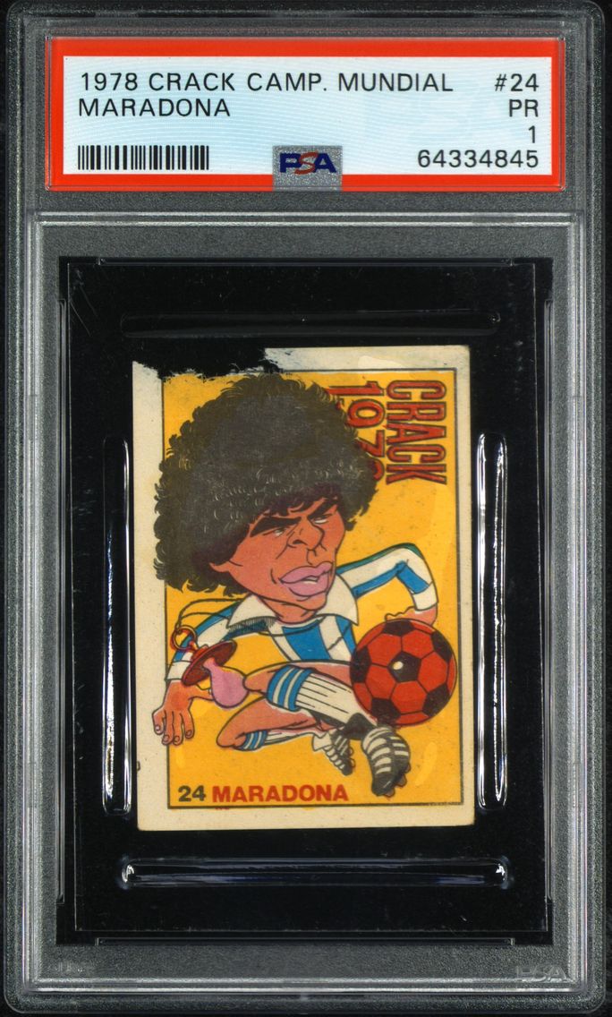 1978 #24 Maradona PSA 1 Crack Ca