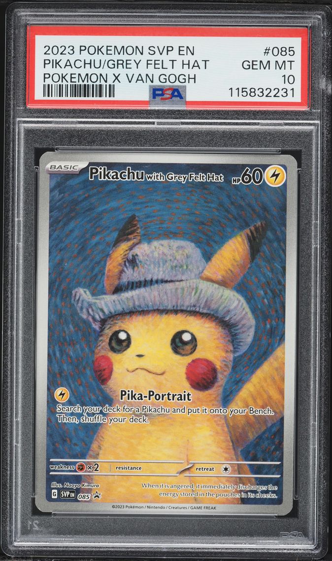 2023 #85 Pikachu With Grey Felt