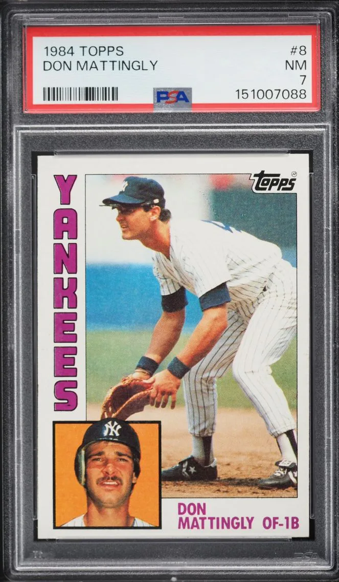 1984 #8 Don Mattingly PSA 7 Topps ROOKIE