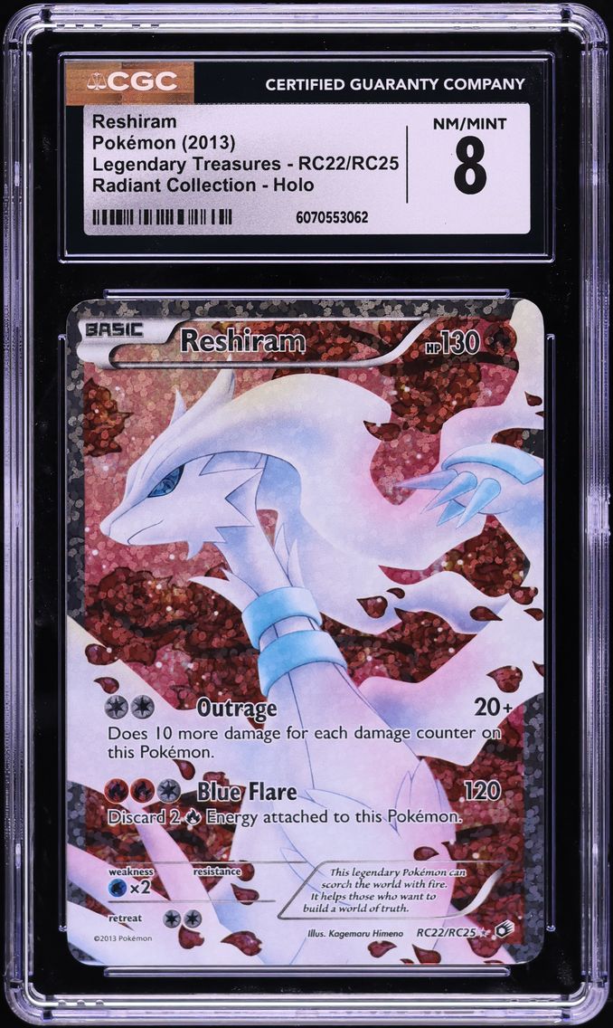 2013 #RC22 Full Art/Reshiram CGC