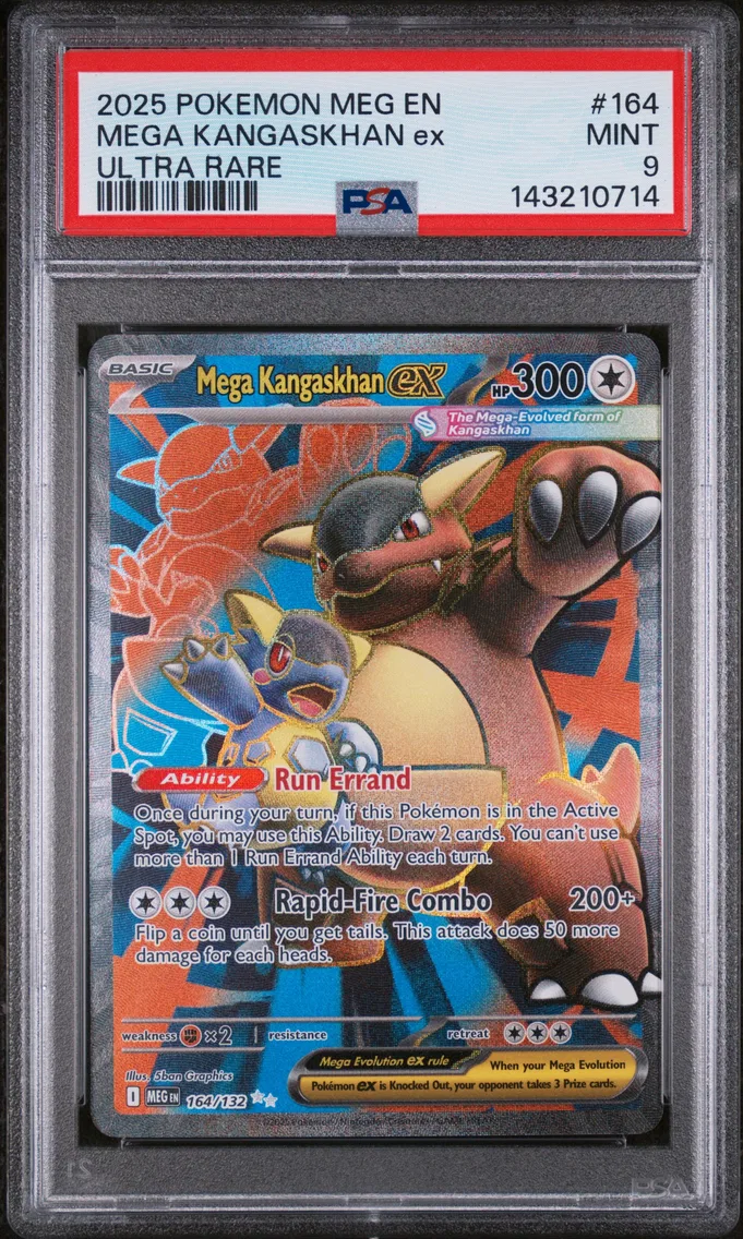 2025 #164 Mega Kangaskhan EX PSA 9 Meg EN-Mega Evolution