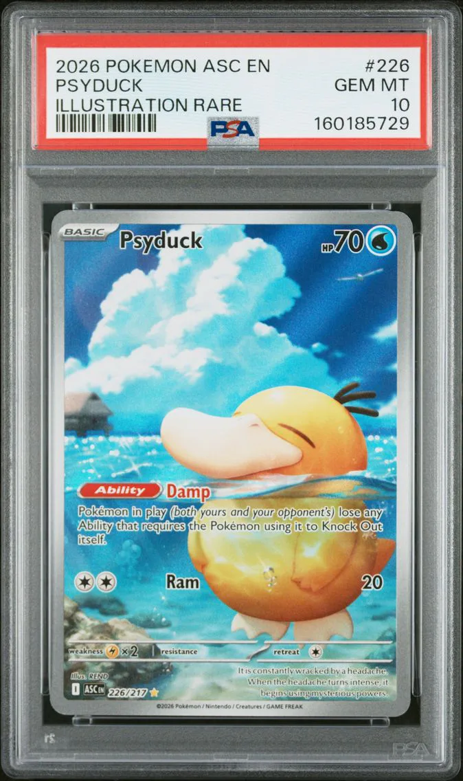 2026 #226 Psyduck PSA 10 Asc EN-Ascended Heroes