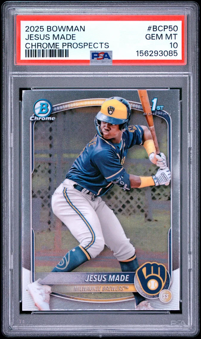 2025 #BCP50 Jesus Made PSA 10 Bowman Chrome Prospects