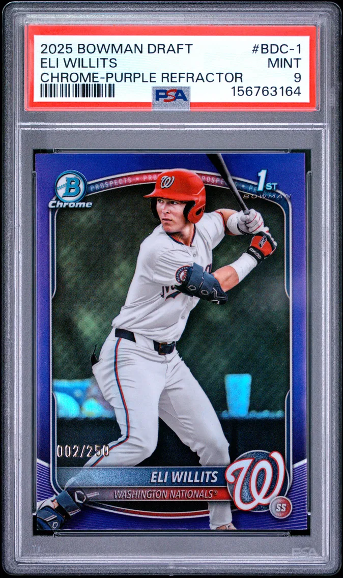 2025 #BDC-1 Eli Willits PSA 9 Bowman Draft