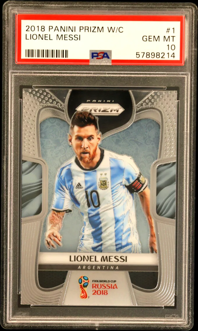 2018 #1 Lionel Messi PSA 10 Panini Prizm World Cup