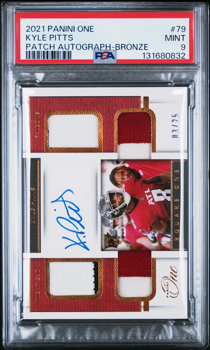 2021 #79 Kyle Pitts PSA 9 Panini One