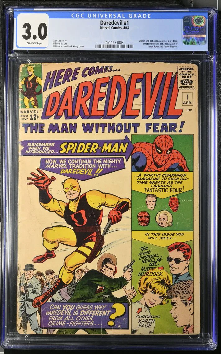 1964 #NA 1964 Daredevil #1 CGC 3 Marvel Comics CGC 3