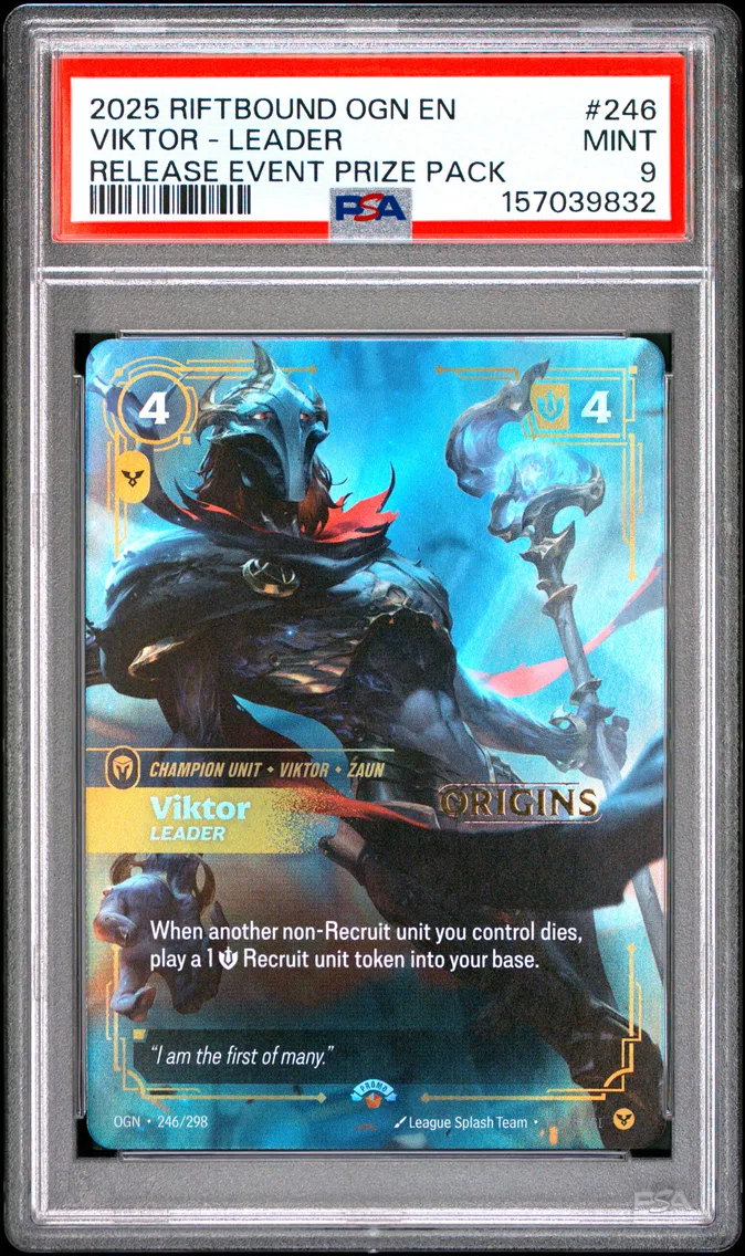 2025 #246 Viktor - Leader PSA 9 Riftbound: League of Legends Ogn-Origins