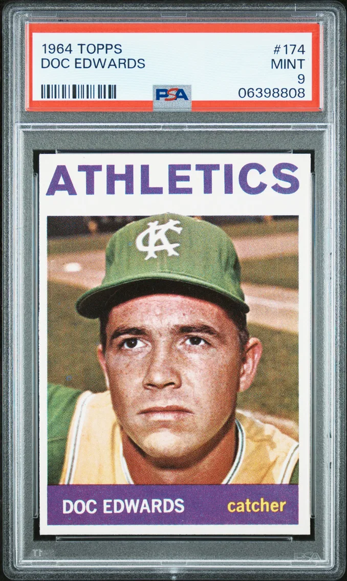 1964 #174 Doc Edwards PSA 9 Topps