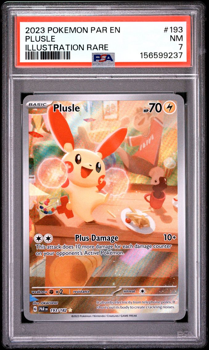 2023 #193 Plusle PSA 7 Par EN-Paradox Rift