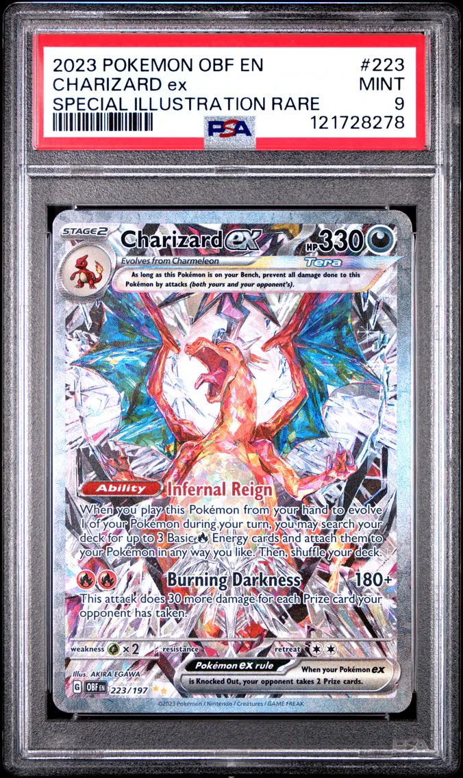 2023 #223 Charizard EX PSA 9 Obf EN-Obsidian Flames Pokemon