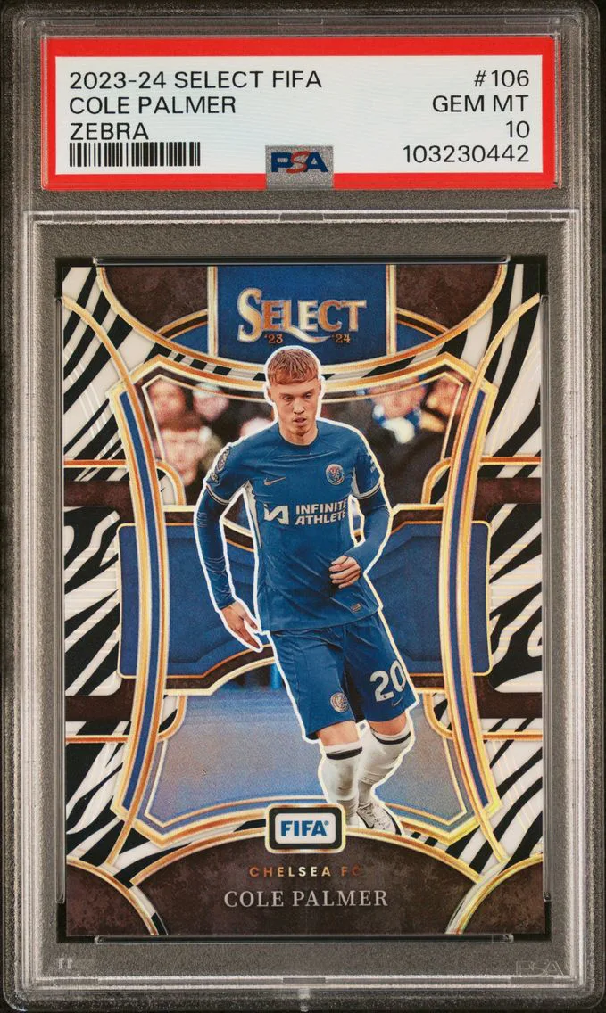 2023 #106 Cole Palmer PSA 10 Panini Select FIFA