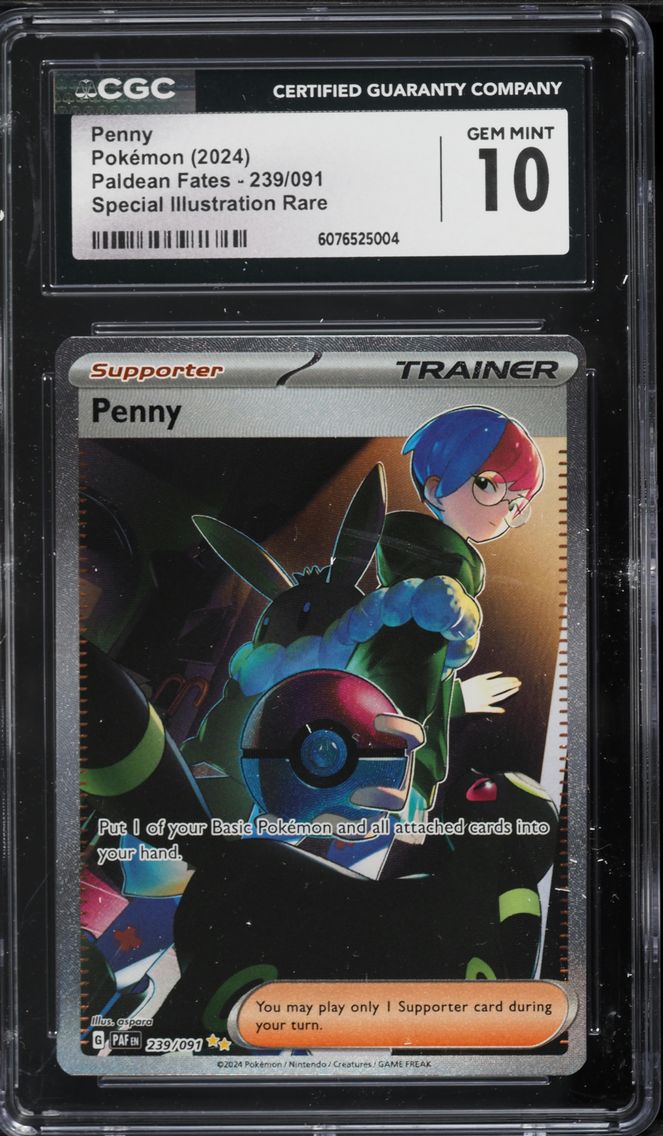 2024 #239 Penny CGC 10 Paf EN-Paldean Fates Pokemon