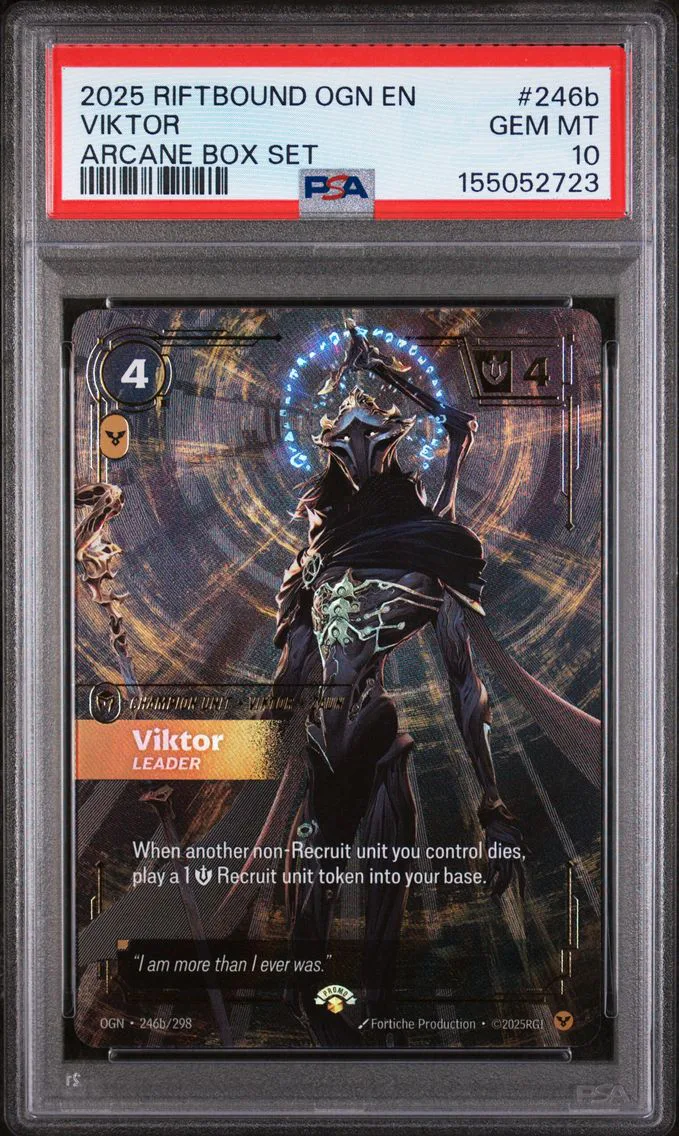 2025 #246b Viktor - Leader PSA 10 Riftbound: League of Legends Ogn-Origins