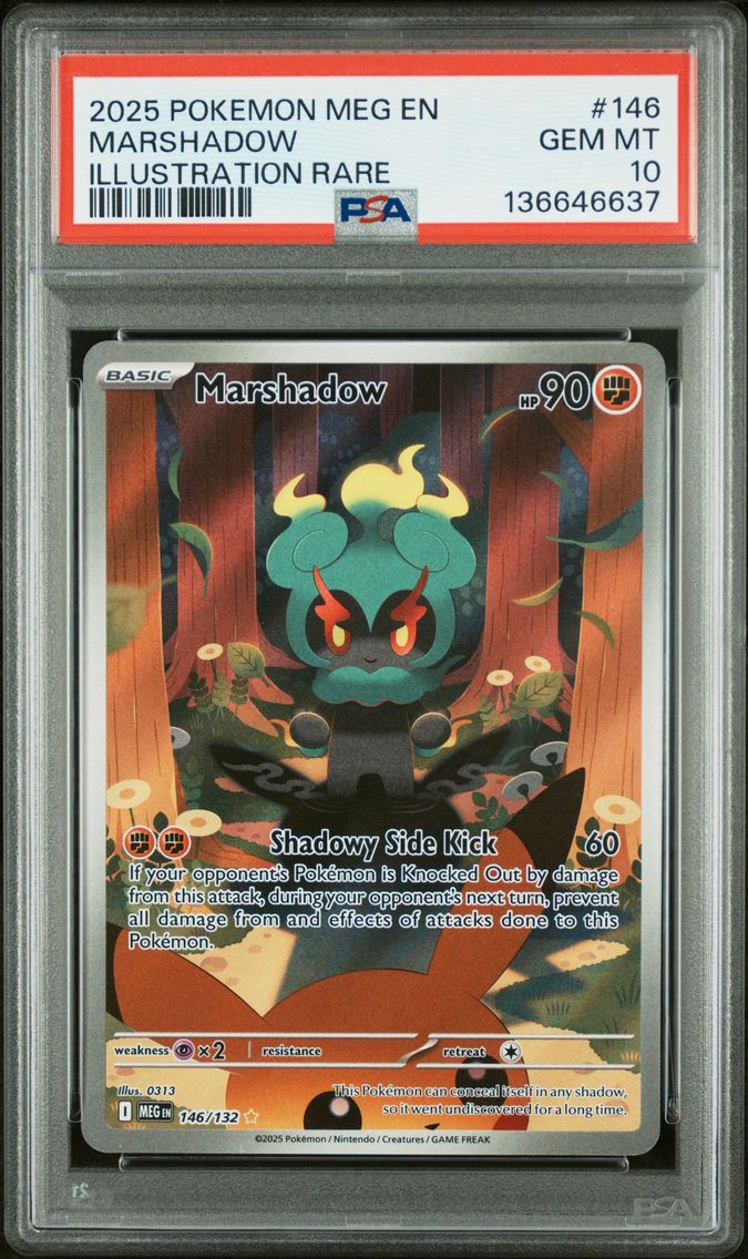 2025 #146 Marshadow PSA 10 Meg EN-Mega Evolution