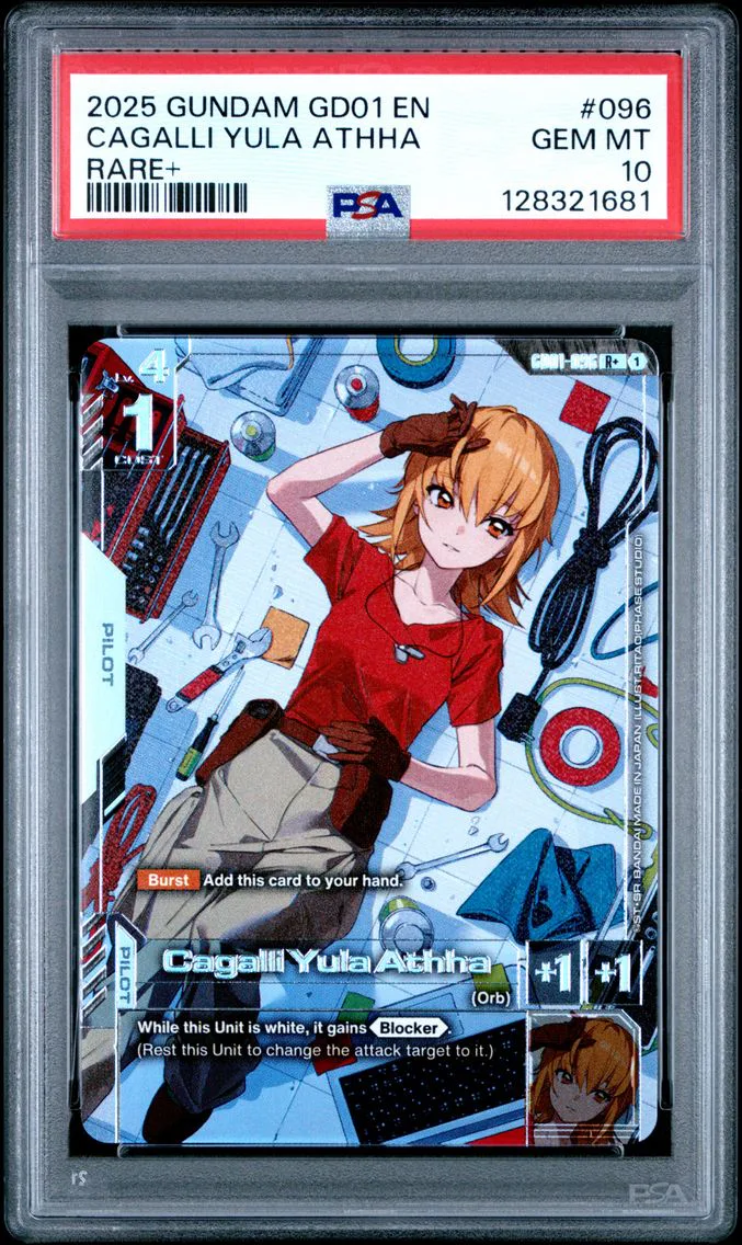 2025 #096 Cagalli Yula Athha PSA 10 Gundam Newtype Rising