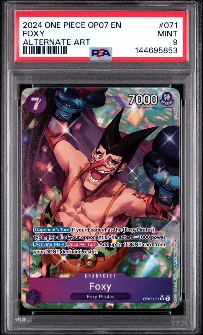 2024 #071 Foxy PSA 9 One Piece OP07-500 Years in the Future