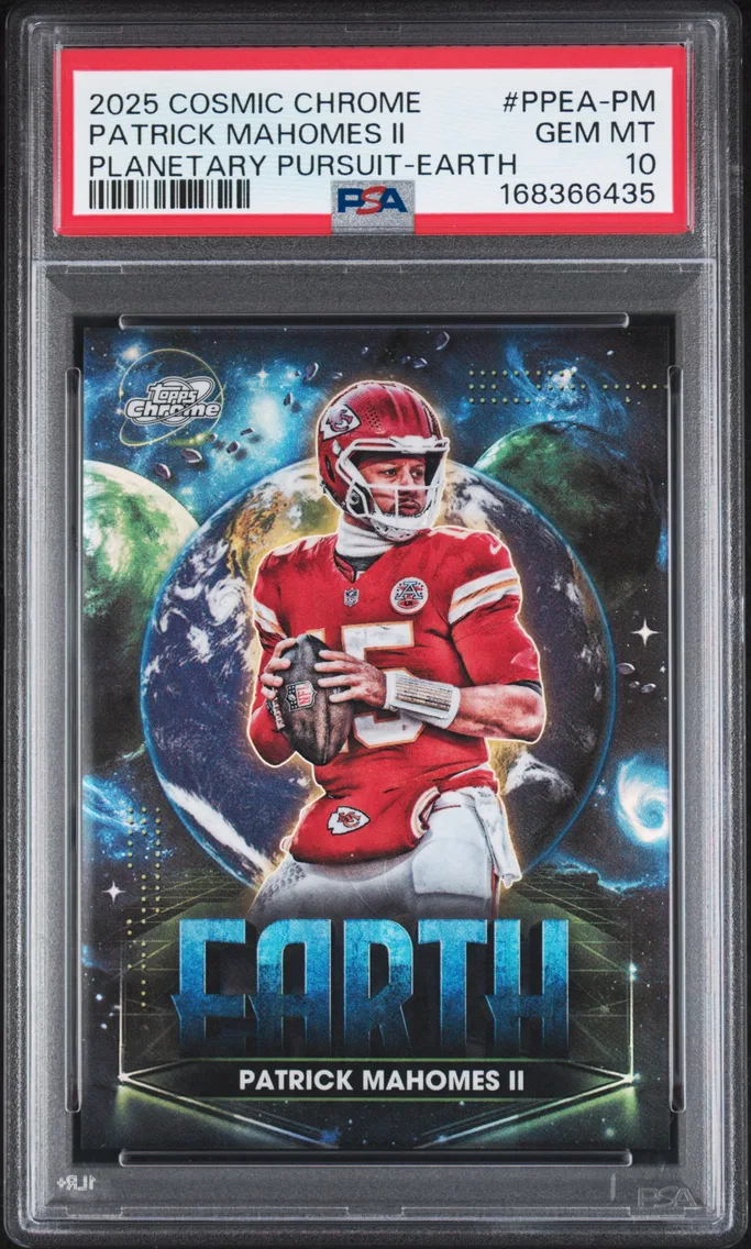 2025 #PPEA-PM Patrick Mahomes II PSA 10 Topps Cosmic Chrome Planetary Pursuit