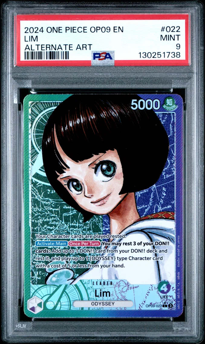 2024 #022 Lim PSA 9 One Piece OP09-Emperors in the New World