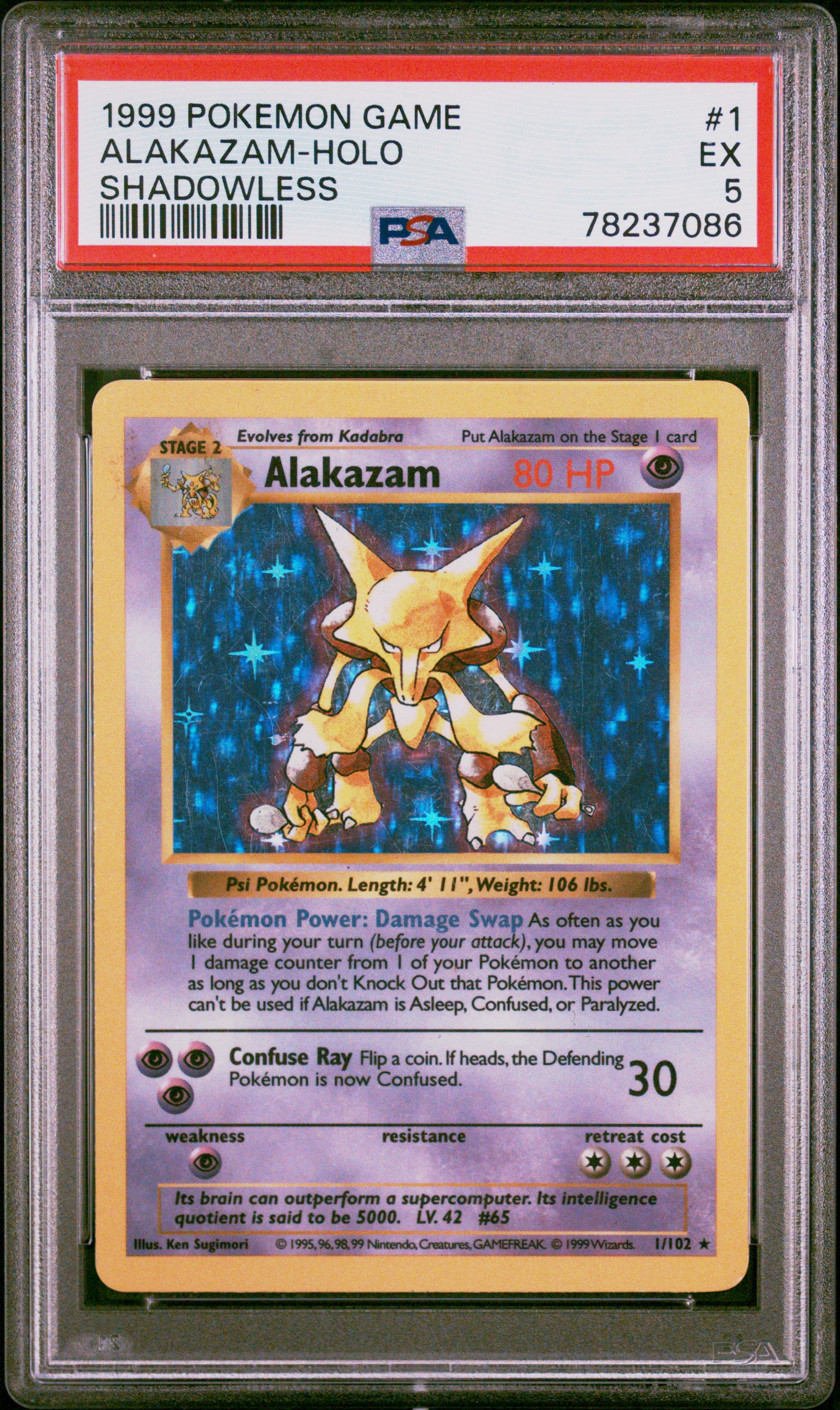 Alakazam-Holo Shadowless