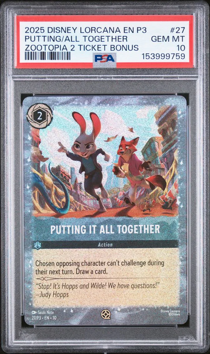 2025 #27 Putting It All Together PSA 10 Disney Lorcana EN P3-Promo