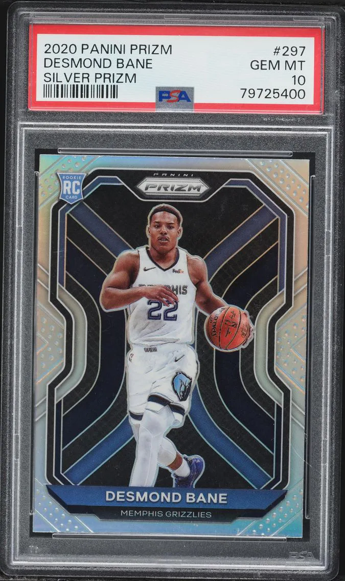 2020 #297 Desmond Bane PSA 10 Panini Prizm Basketball