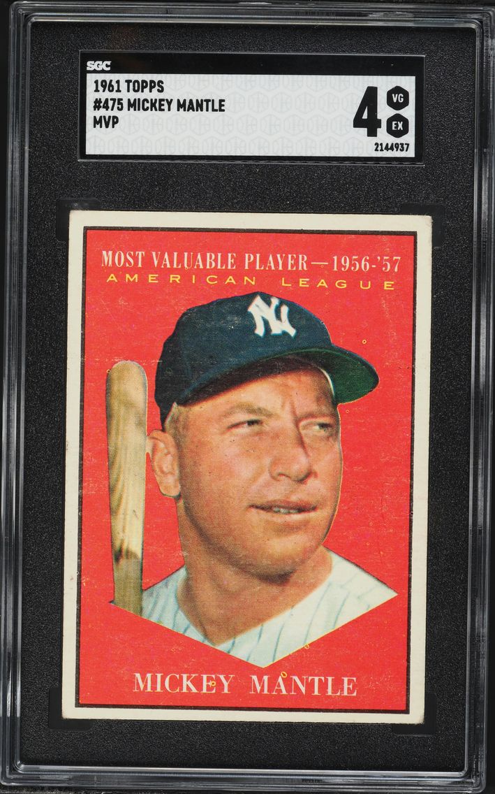 1961 #475 Mickey Mantle SGC 4 To