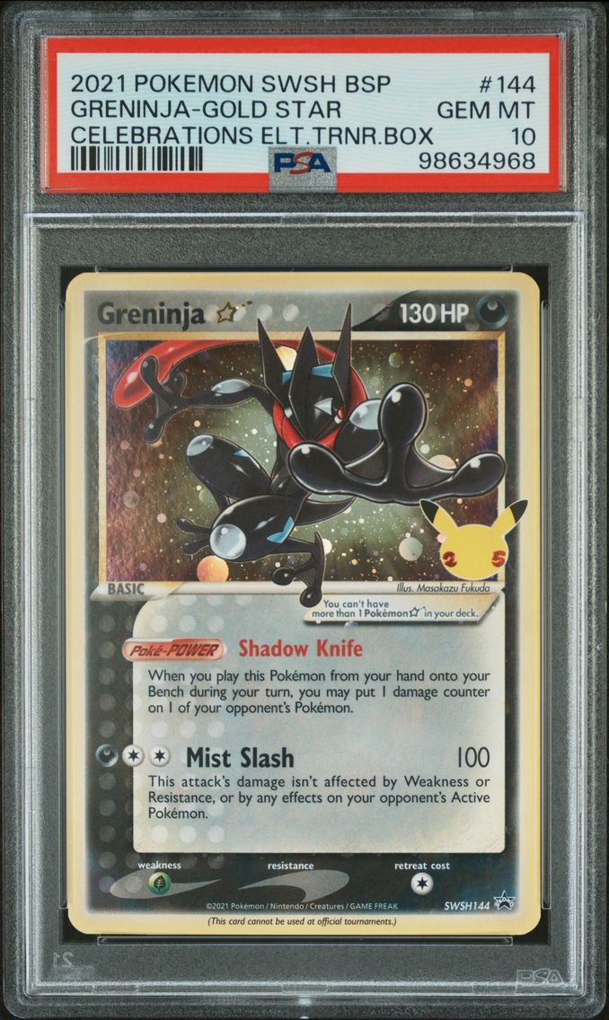 2021 #144 Greninja-Gold Star PSA