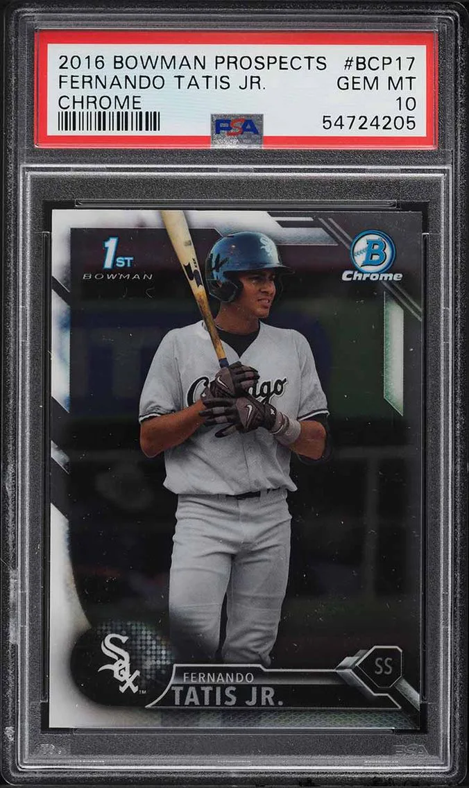 2016 Bowman Chrome Fernando Tatis Jr. PROSPECT #BCP17 PSA 10 GEM MINT