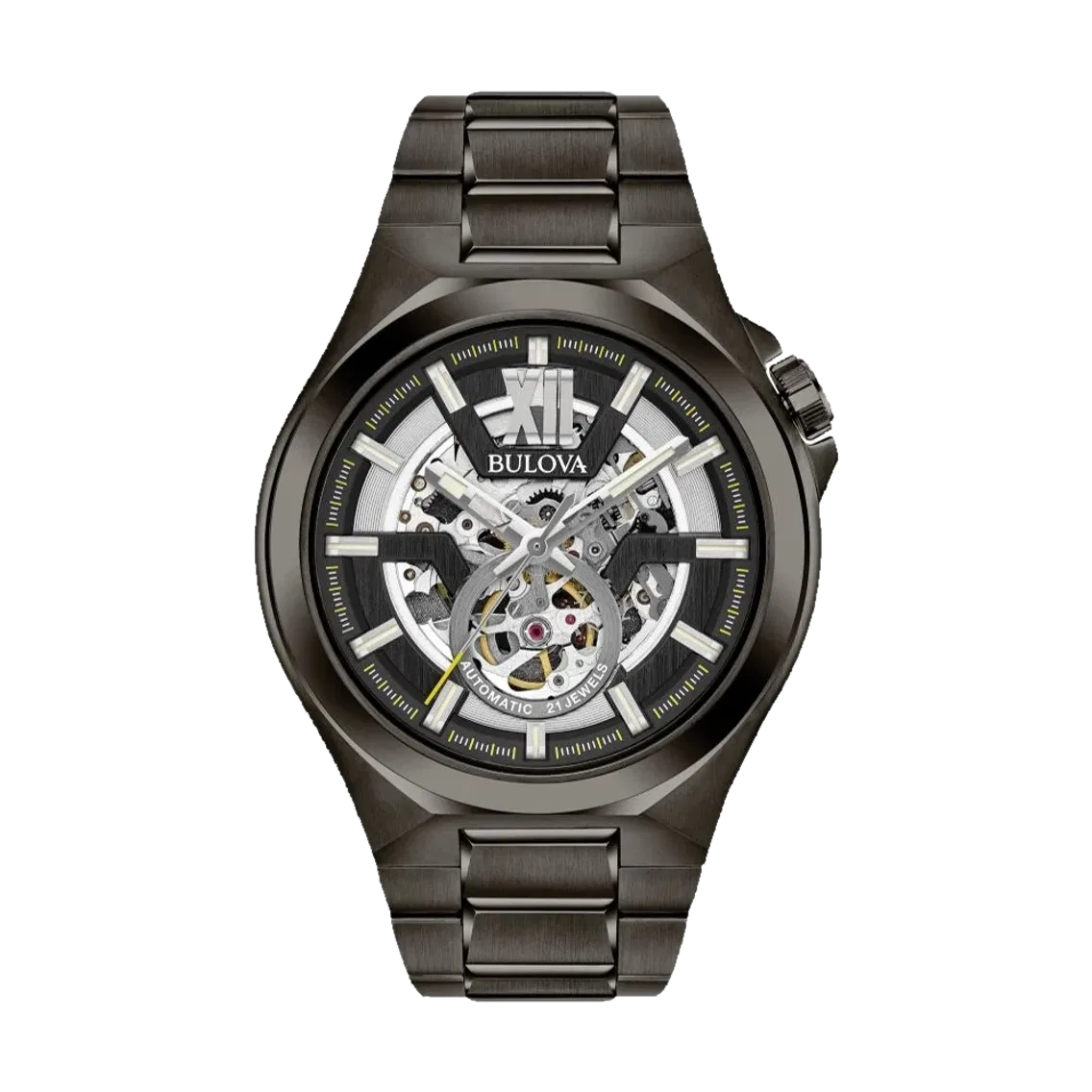 Bulova Maquina Skeleton 46mm - Black on Bracelet