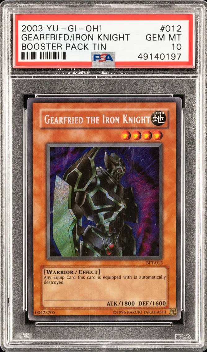 GEARFRIED THE IRON KNIGHT BPT-012 BOOSTER PACK TIN 2003 PSA 10
