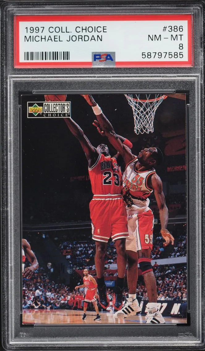1997 #386 Michael Jordan PSA 8 Collector's Choice Basketball
